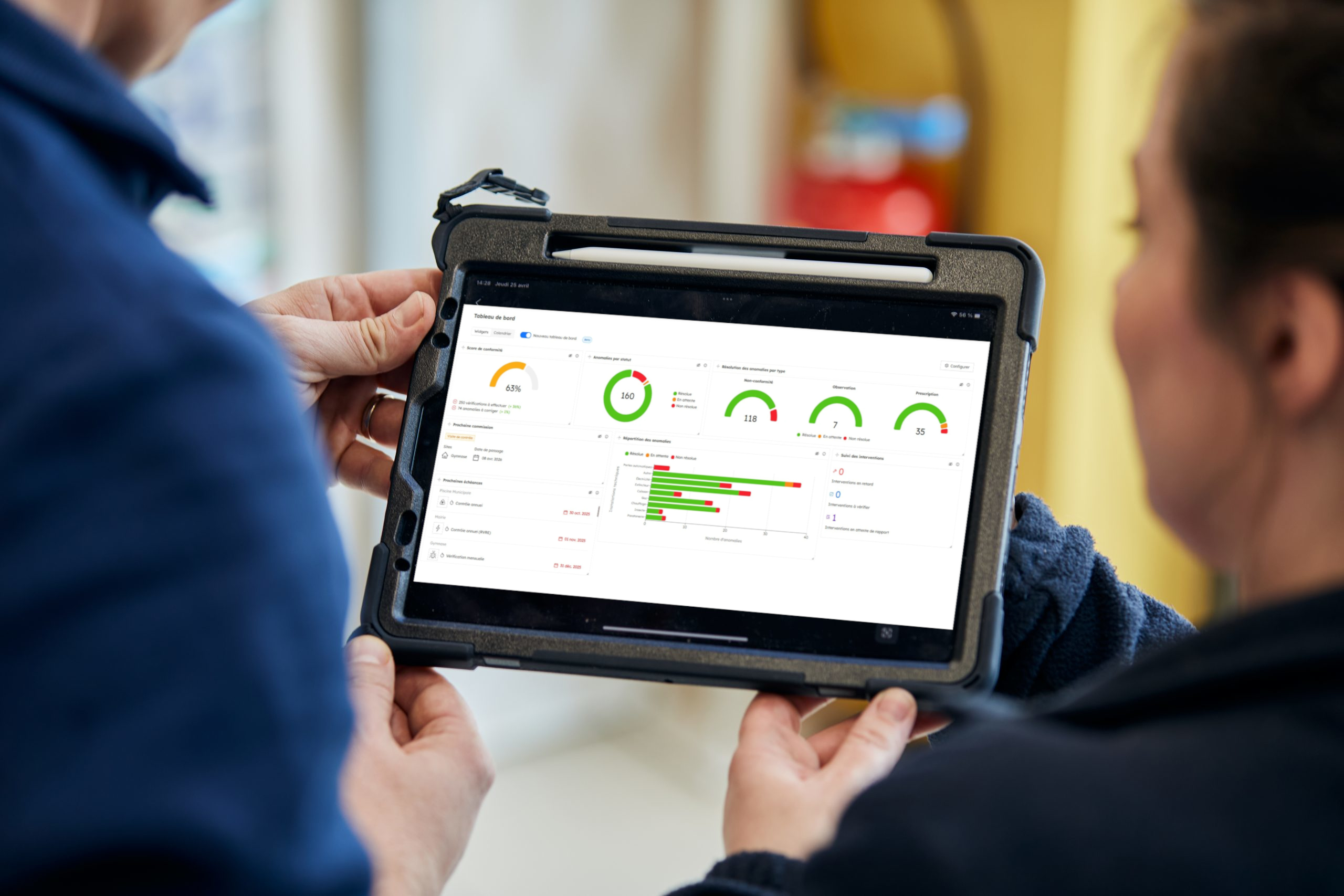 Photo Kare sur tablette